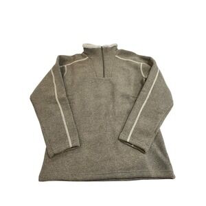 Kuhl Alfpaca Fleece 1/4 Zip Pullover Sweater Jacket Youth Sz Large Camp Trail